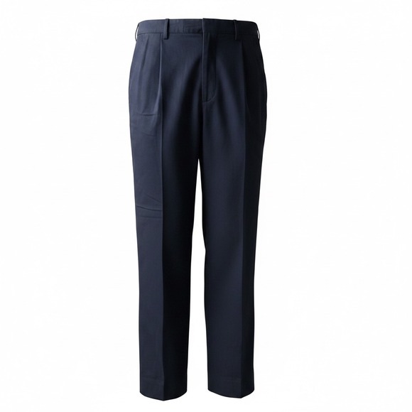 Liz Claiborne Pants - Liz Claiborne Lizsport Kylie Navy‎ Blue Pleated Straight Leg Trousers Size 8